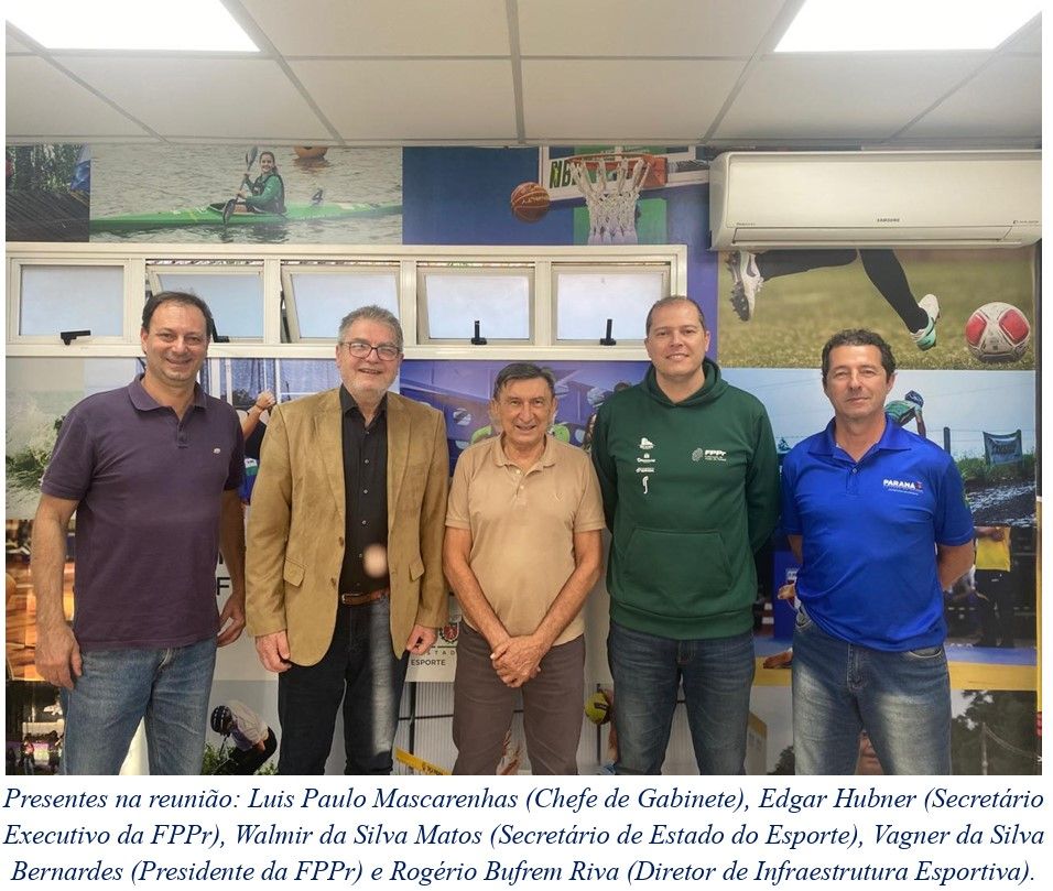 FPPr é recebida pela Secretaria de Estado do Esporte para tratar do avanço do Padel no Paraná
